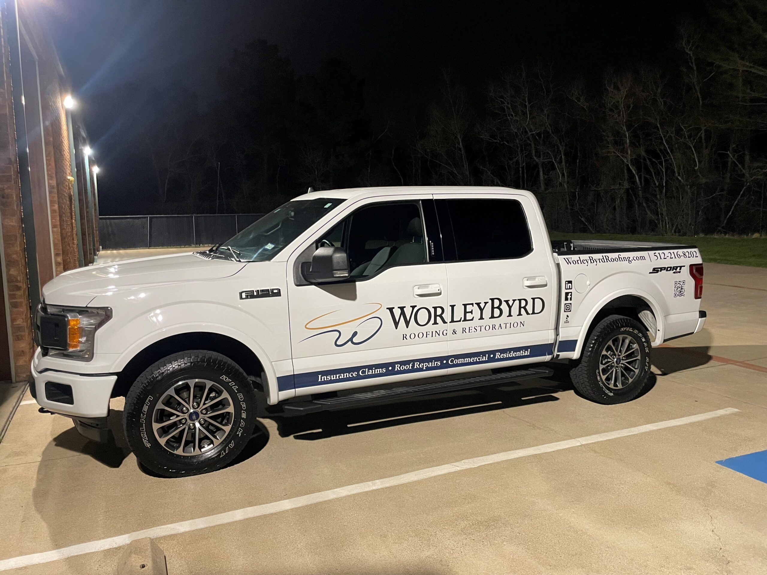 WorleyByrd Roofing Company Truck